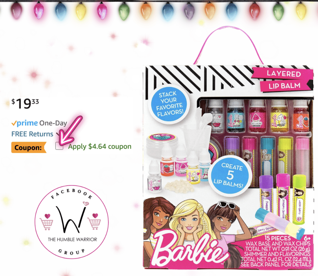 Barbie Make Your Own Layered Lip Balm Kit!